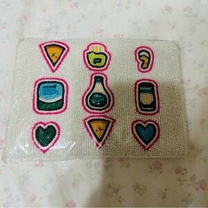 Playful Beaded Clutch with Icon Designs